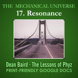 The Mechanical Universe - Episode 17: Resonance