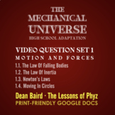 The Mechanical Universe - High School Adaptation Set 1: Mo