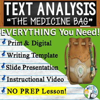 Preview of The Medicine Bag - Text Based Evidence, Text Analysis Essay Writing Unit