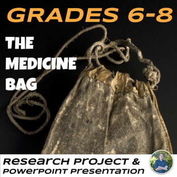 Preview of The Medicine Bag Research Project and Powerpoint Presentation