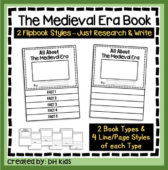 Preview of The Medieval Era Report, History Research Project, Period of World History