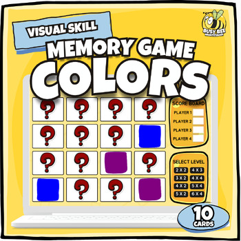 Preview of The Memory Game | Colors