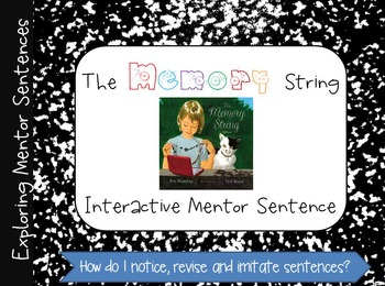 Preview of The Memory String Interactive Mentor Sentence Teaching PowerPoint