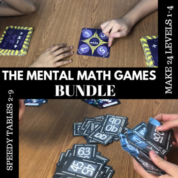 Preview of The Mental Math Games of Basic Operations SPEEDY and MAKE 24 Bundle