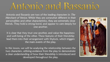 essay on friendship of antonio and bassanio