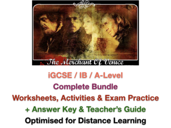 Preview of The Merchant of Venice ADVANCED TEACHING + EXAM PREP BUNDLE + ANSWERS