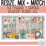 The Merry + Bright Christmas Bulletin Board Kit - Christma