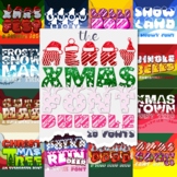 The Merry Xmas Font Bundle by W Λ D L Ξ N - 20 Christmas T