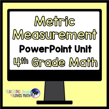 Preview of Metric Measurement Math Unit 4th Grade Distance Learning