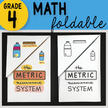 Preview of Math Doodle - The Metric Measurement System ~ INB Foldable Notes ~