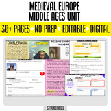 Medieval Europe Middle Ages Unit Social Studies Interactiv