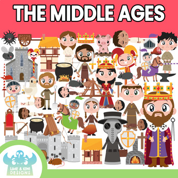 Preview of The Middle Ages/Medieval Clipart (Lime and Kiwi Designs)