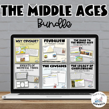 Preview of Middle Ages Medieval Times in Western Europe Interactive Activities Bundle