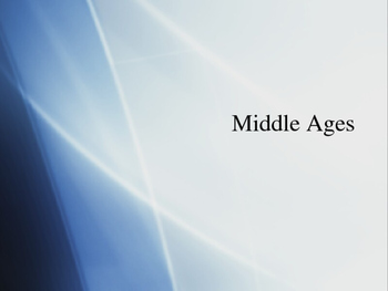 Preview of The Middle Ages PPT