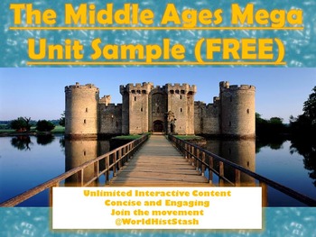 Preview of The Middle Ages: Teacher's Mega Unit/Handouts +MEGA PPT (UPDATED)