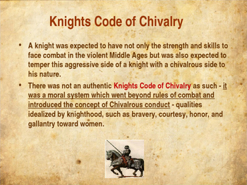 The Code Of Chivalry In The Middle Ages