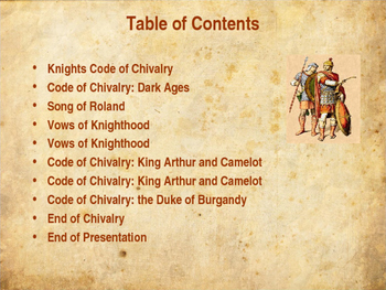 knight chivalry code