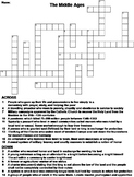 The Middle Ages Worksheet/ Crossword Puzzle