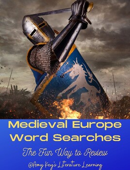 Preview of The Middle Ages in Europe Word Searches World History AP World History Vocab.