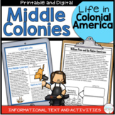 The Middle Colonies Activities | US History Curriculum