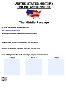 middle passage assignment answer key