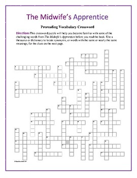The Midwife s Apprentice: Synonym/Antonym Crossword Use with Bookmarks