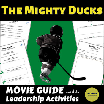 Preview of The Mighty Ducks Movie Guide with Leadership Activities