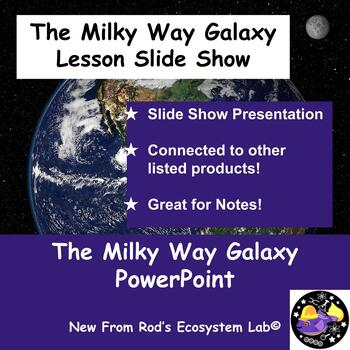 Preview of The Milky Way Galaxy Lesson Slide Show Presentation FREE **Editable**