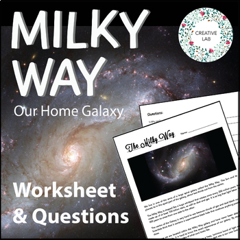 Preview of The Milky Way - Worksheet & Questions