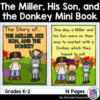 The Miller His Son and the Donkey Mini Book for Early Readers Aesop