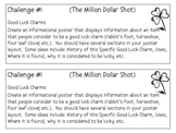 "The Million Dollar Shot", by D. Gutman, Project Challenges