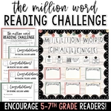 The Million Word Reading Challenge - An EDITABLE Independe