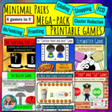 The Minimal Pairs Mega-Pack Printable Games for Speech Therapy!