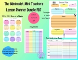 The Minimalist Mini Bundle Planner 2023-2024 PDF instant download