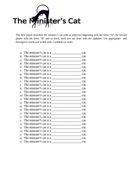 THE MINISTER'S CAT GAME RULES - How to Play The Minister's Cat