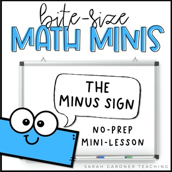 Preview of The Minus Sign | Subtraction Within 10 | Math Mini-Lesson | Google Slides