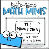 The Minus Sign | Subtraction Within 10 | Math Mini-Lesson 