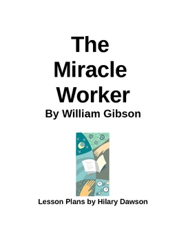 the miracle worker lesson plans