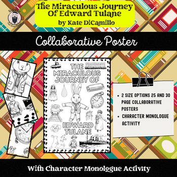 Preview of "The Miraculous Journey of Edward Tulane" - Collaborative Poster & Activity