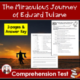 The Miraculous Journey of Edward Tulane Comprehension Test