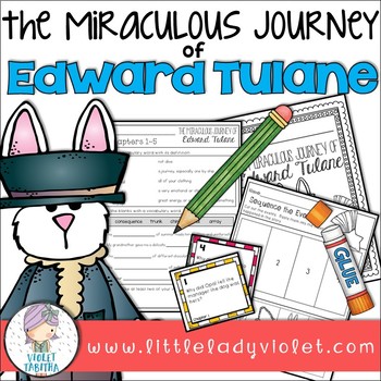 Preview of The Miraculous Journey of Edward Tulane Novel Study Unit