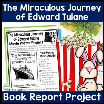 Preview of The Miraculous Journey of Edward Tulane Project | Movie Poster Book Report