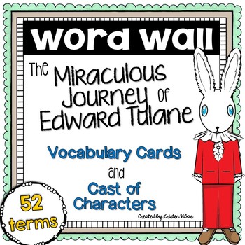 Preview of The Miraculous Journey of Edward Tulane Vocabulary Word Wall