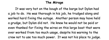 Preview of The Mirage: Decodable Text -age, -ge, -dge