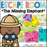 Alphabet Review Escape Room- The Missing Elephant - Hands-