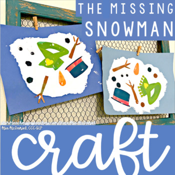 Preview of The Missing Snowman Craft FREEBIE