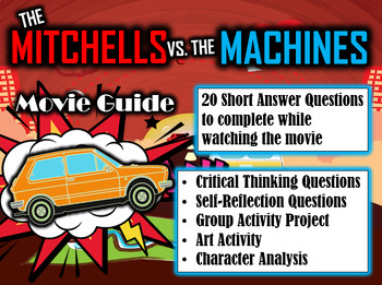 Preview of The Mitchells vs. the Machines Movie Guide (2021) - with Extra Activities