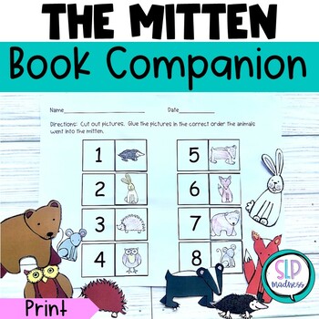 Mitten Book Companion Speech Therapy Language Winter Lessons Low Prep