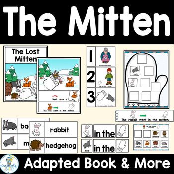 Preview of The Mitten Adapted Book Companion Activities