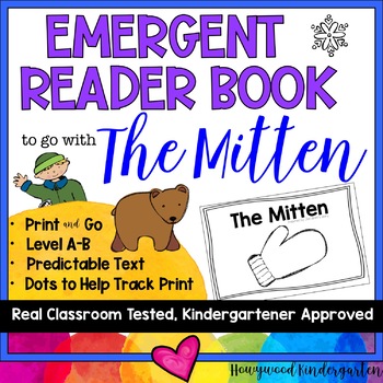 Preview of The Mitten : An Emergent Reader Book : Predictable, Simple, Winter FUN!